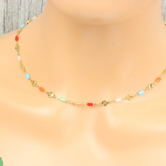 Minimalist Necklace Chain, Elegant Jewelry for Women & Girls | MLCRC1933 - Picture 7 of 10